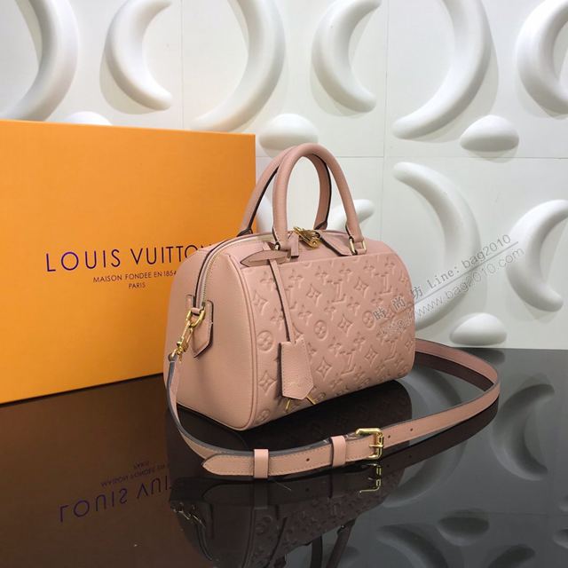 LV包 LV女包 Speedy25手袋 LV牛皮壓花手提包 LV單肩斜挎包  ydh3179